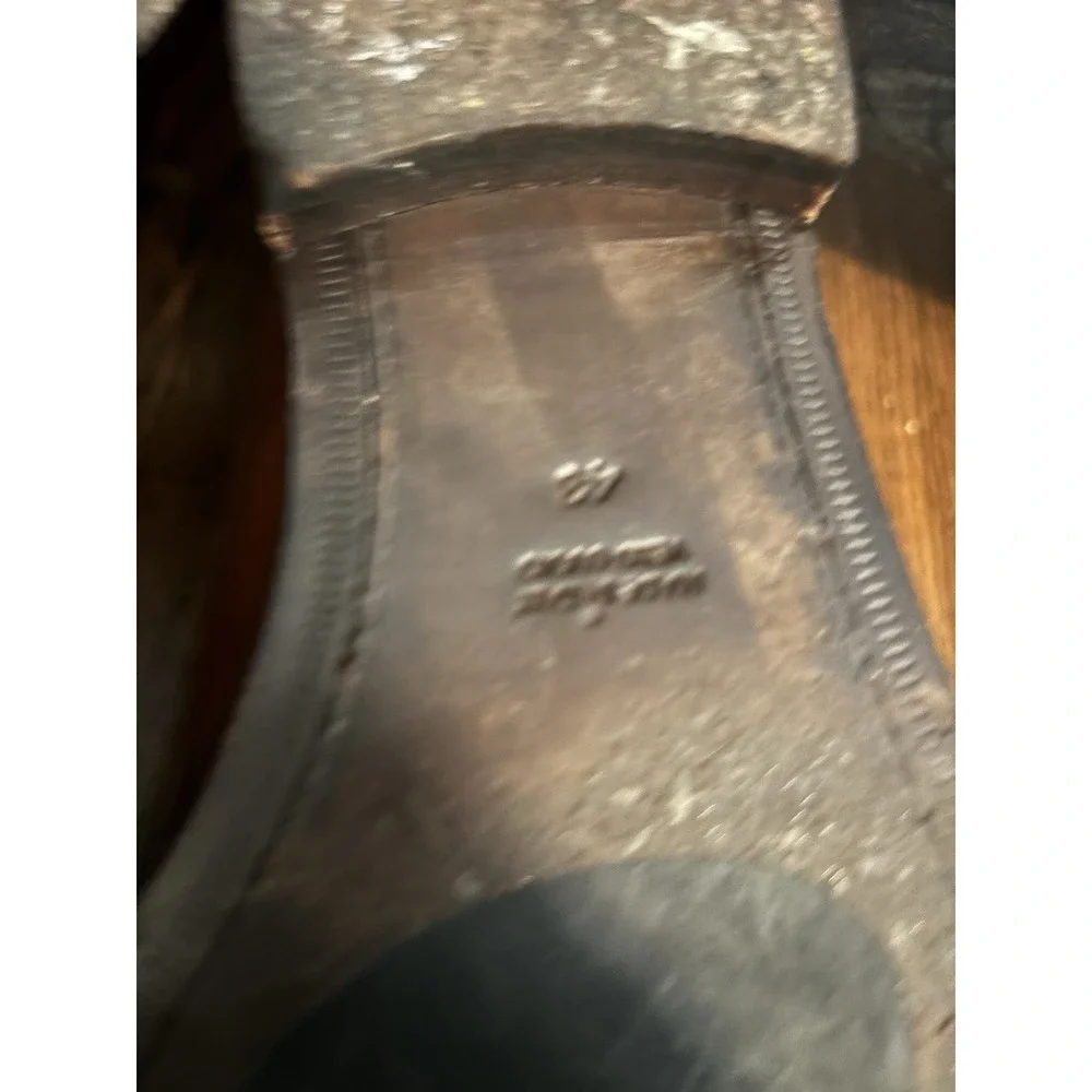 Suitsupply Mens Brown Leather Cap Toe Derby Shoes Made in Italy Size‎ 39 EU 6 US
